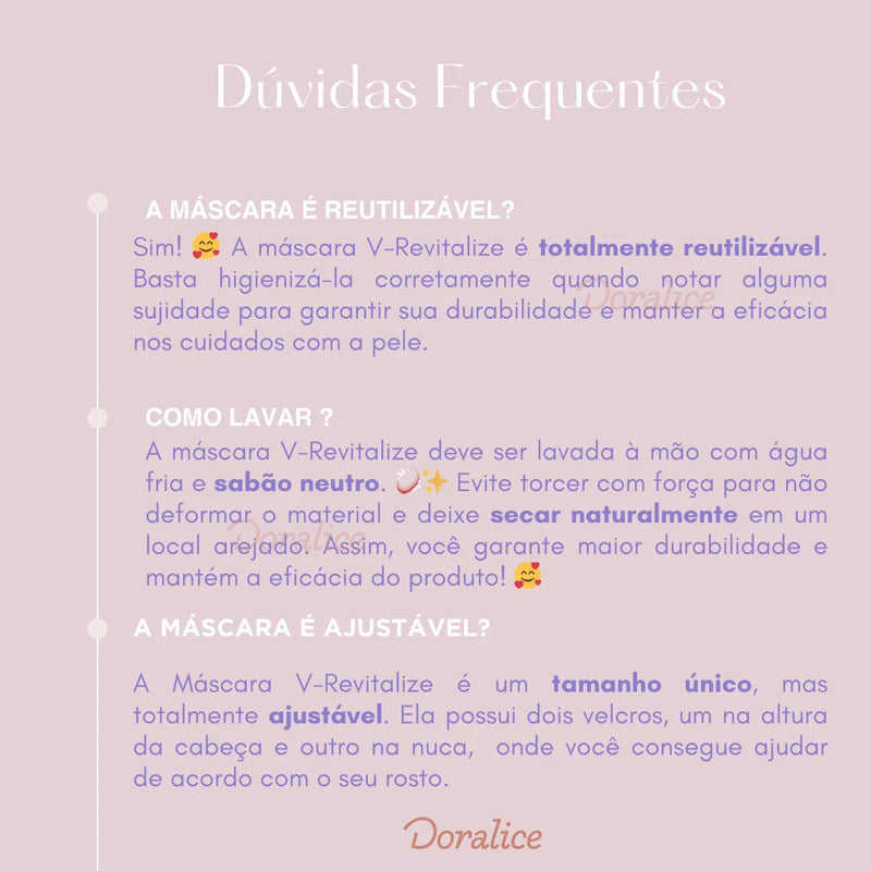 V-Revitalize™ - Máscara de Contorno Facial - Suaviza Rugas, Papada e Modela o Rosto