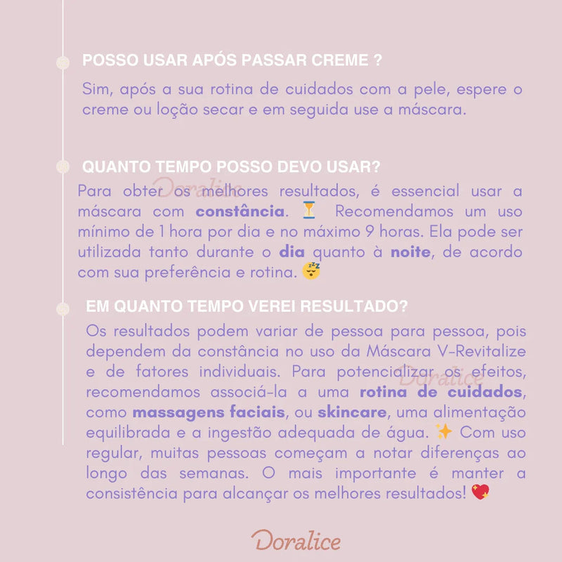 V-Revitalize™ - Máscara de Contorno Facial - Suaviza Rugas, Papada e Modela o Rosto